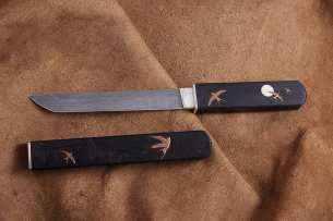 Severnaya korona нож ручной работы Японские мотивы