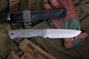 N.C.Custom Нож туристический Туристический нож с фиксированным клинком Forester с огнивом Aus-10