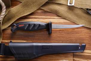 Rapala Шкерочный Филейный нож с гардой 10 см