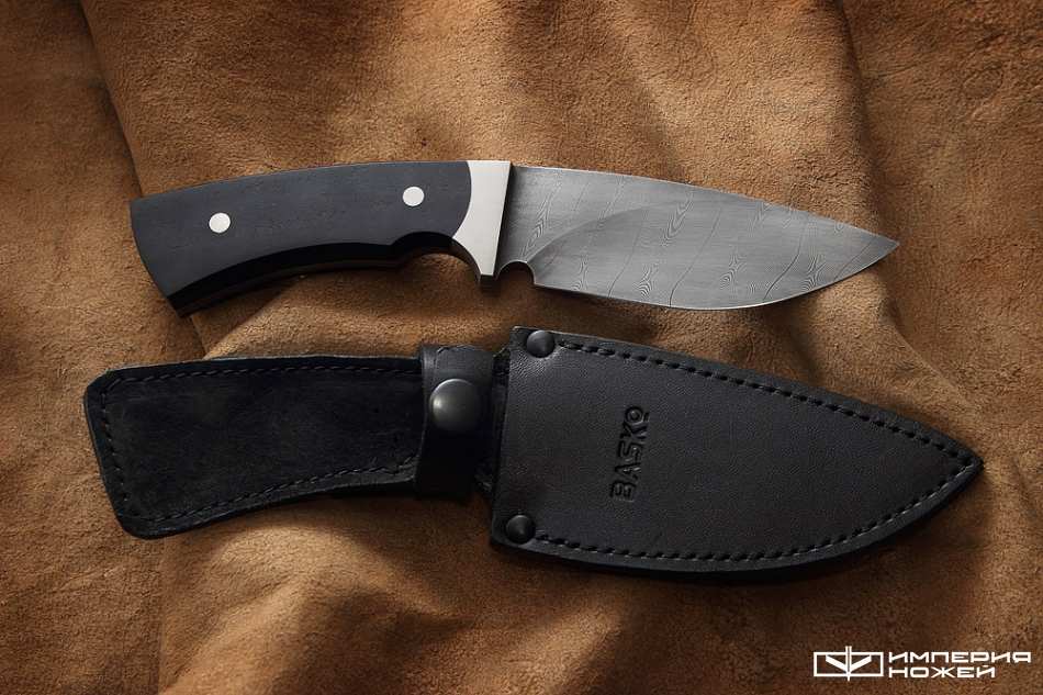 нож ручной работы Баско-4 дамаск – БАСКо фото 2