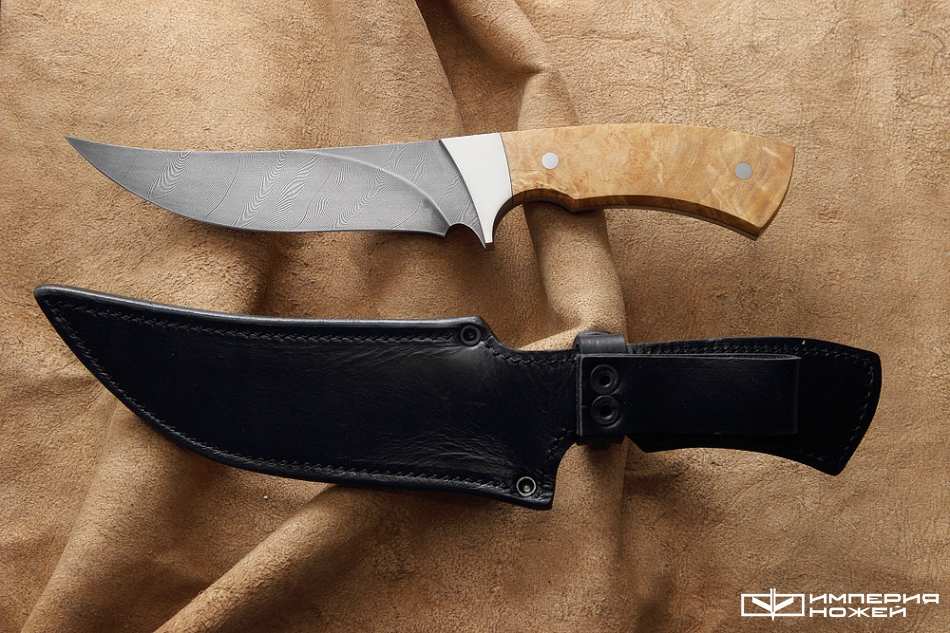 нож ручной работы Баско-5 дамаск – БАСКо
