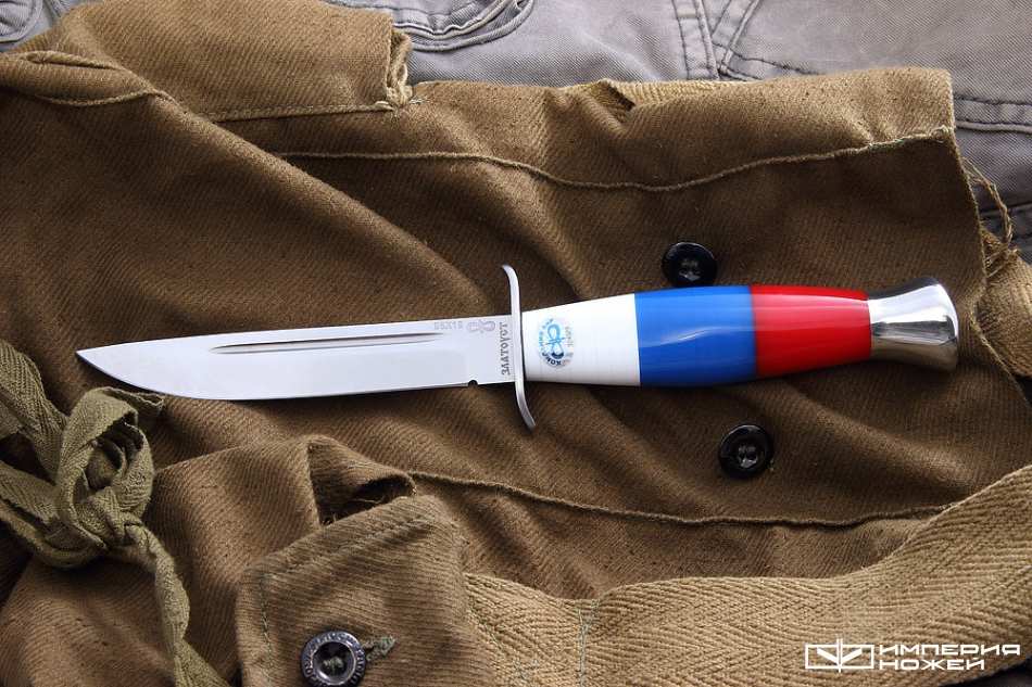 нож Финка-2 Оргстекло (Флаг России) – Златоуст АиР фото 2