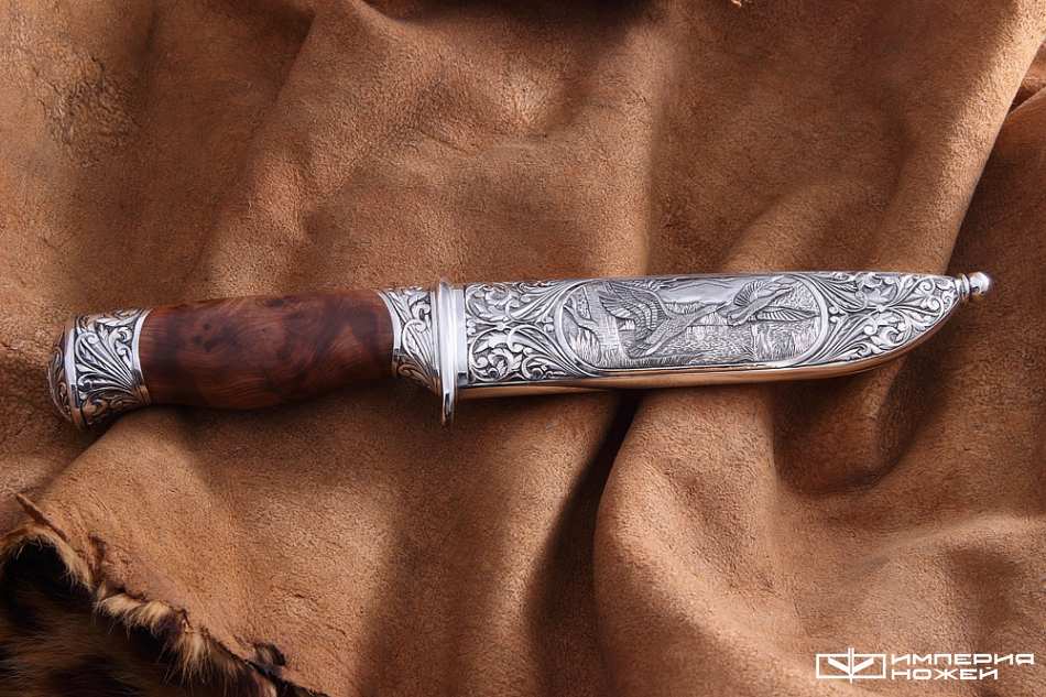 нож ручной работы Охотник уткина заводь – Северная корона фото 5