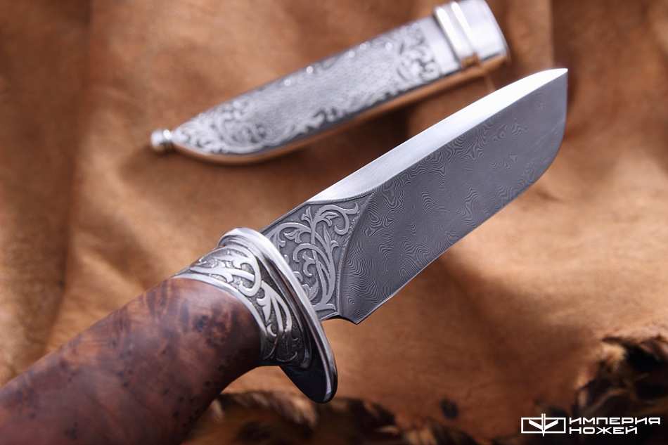 нож ручной работы Охотник медведь – Северная корона фото 4