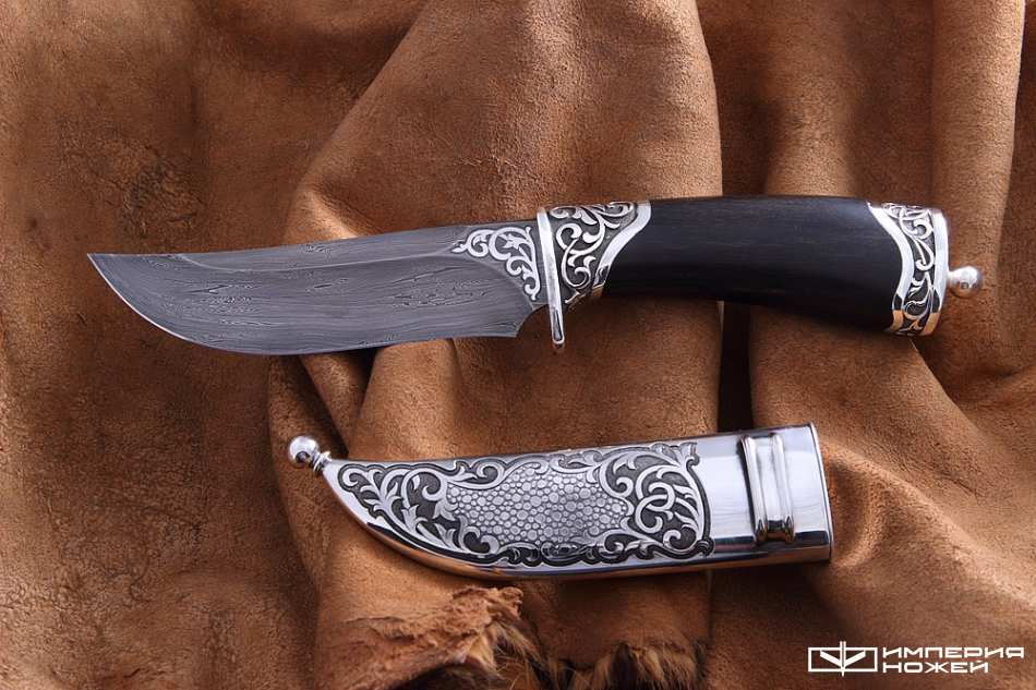 нож ручной работы Охотник лоси – Северная корона фото 2