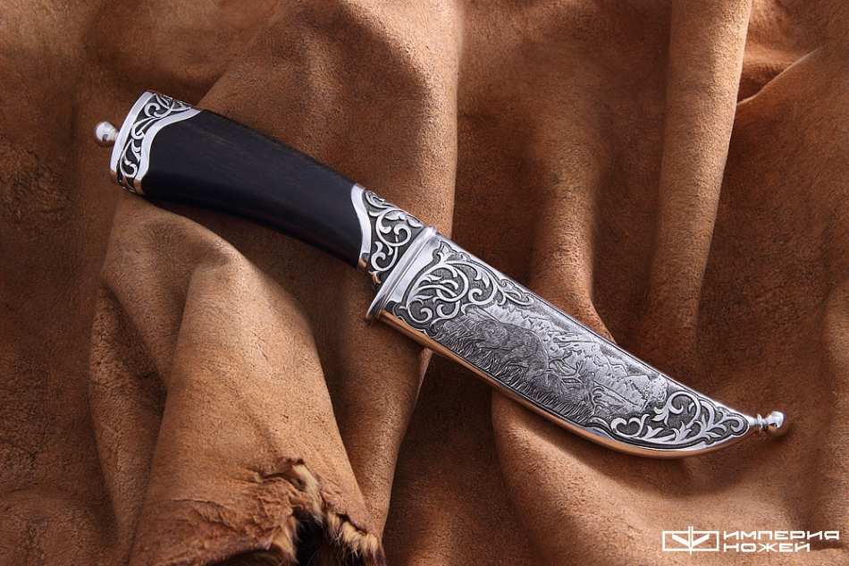 нож ручной работы Охотник лоси – Северная корона фото 5