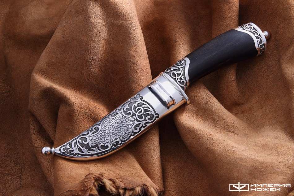 нож ручной работы Охотник лоси – Северная корона фото 6