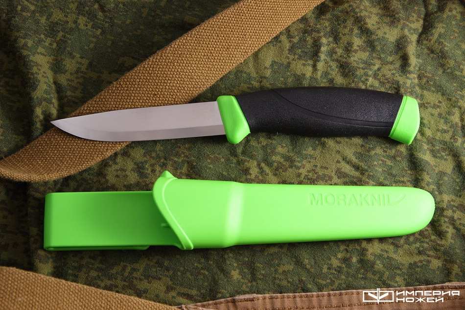 нож туристический Companion Green нержавеющая сталь – Morakniv