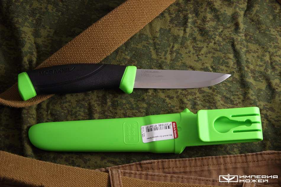 нож туристический Companion Green нержавеющая сталь – Morakniv фото 2