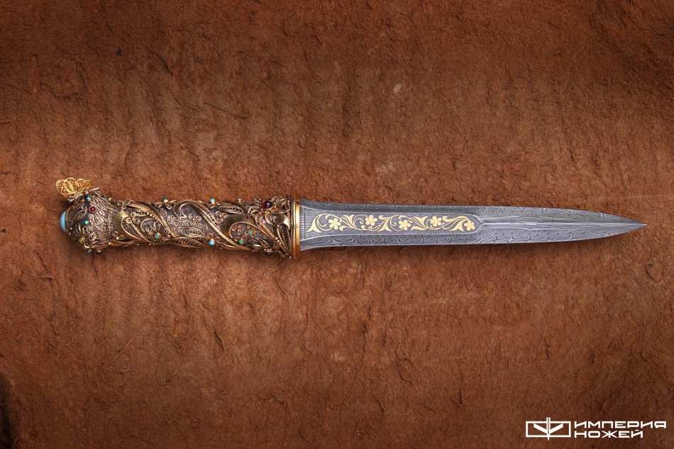 нож ручной работы Весенний букет – Северная корона