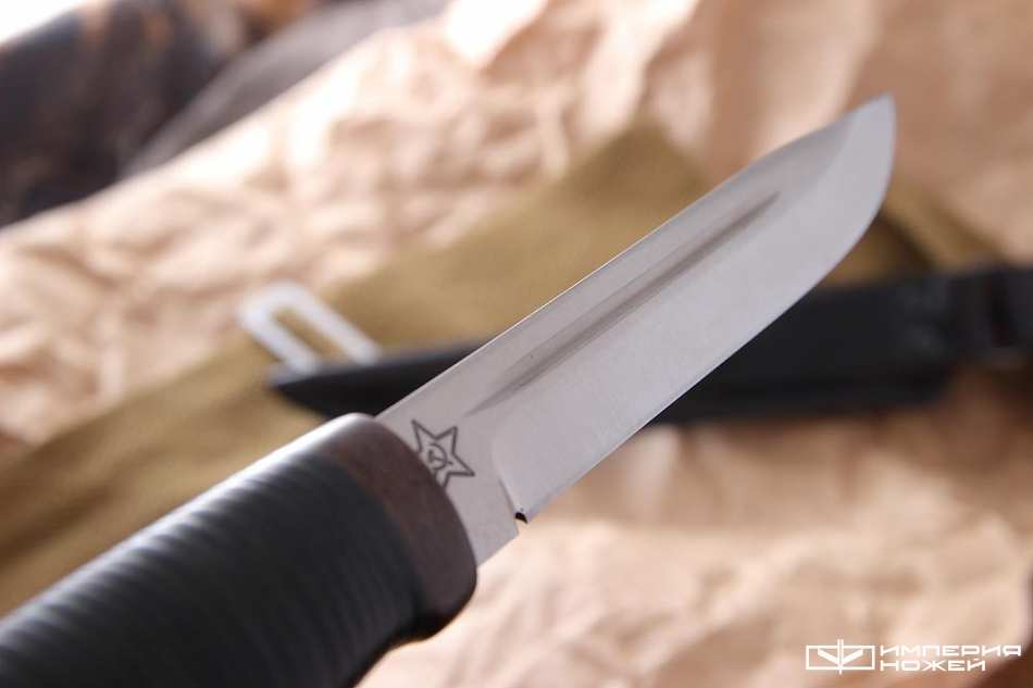 нож Финка-3 Кожа (100х13м) – Златоуст АиР фото 3