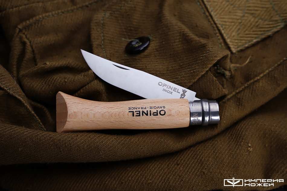 складной нож Opinel №6 нержавеющая сталь, бук – Opinel фото 4