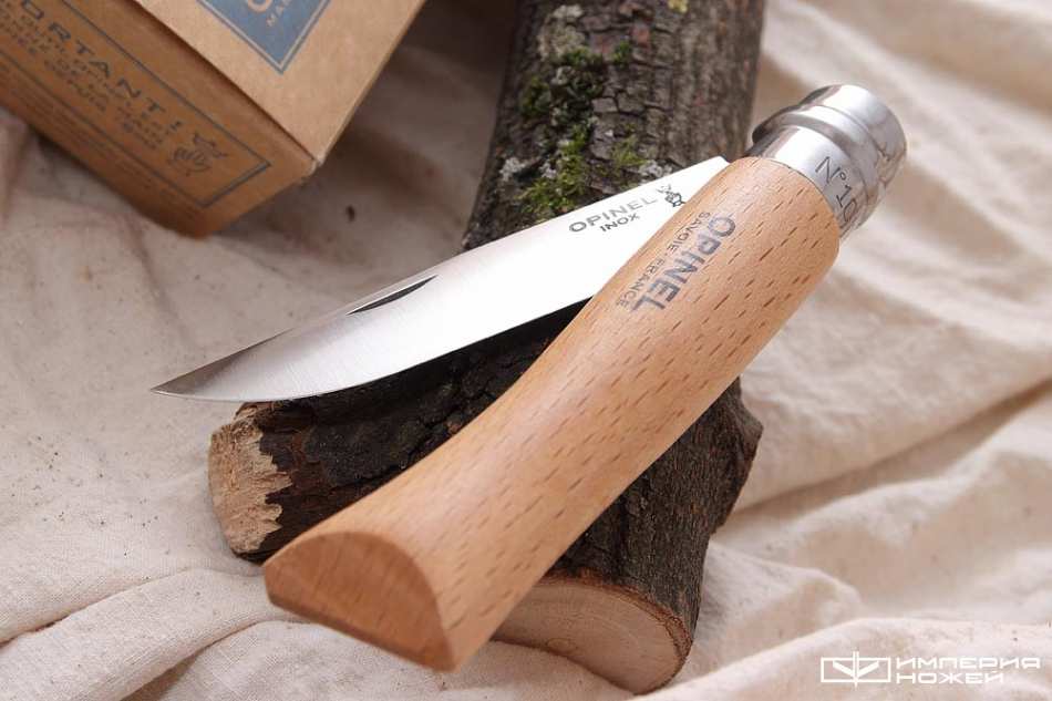 складной нож Opinel №10, нержавеющая сталь, бук – Opinel фото 4