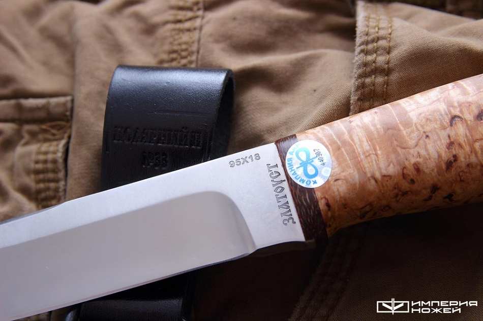 нож Полярный-2 Карельская береза – Златоуст АиР фото 3