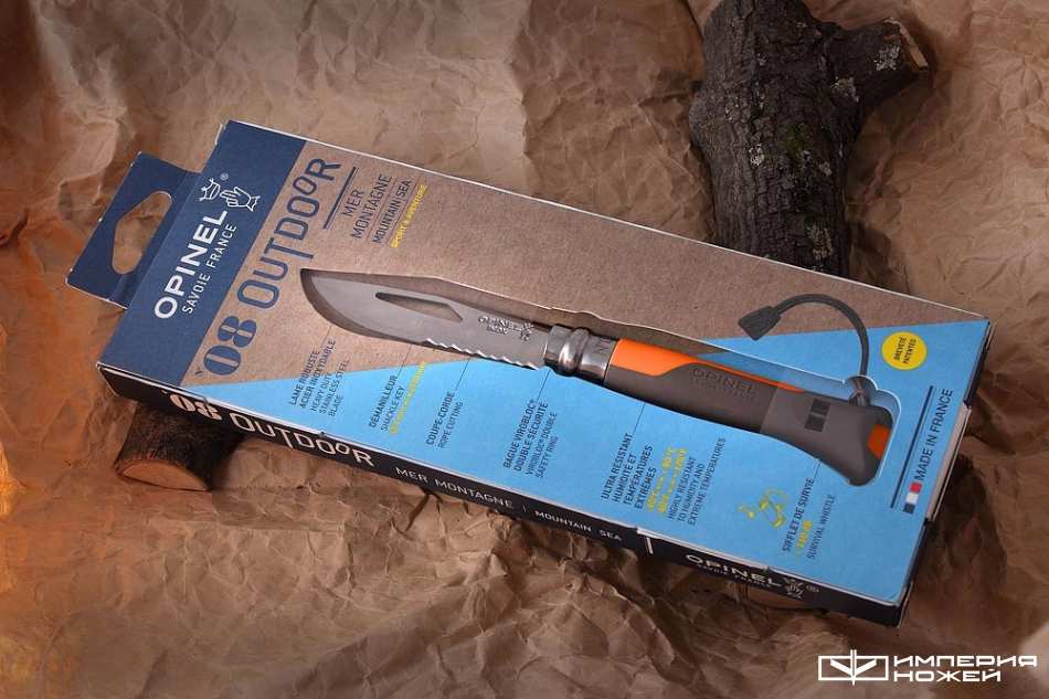 Нож Opinel №8 Outdoor Earth, оранжевый – Opinel фото 5