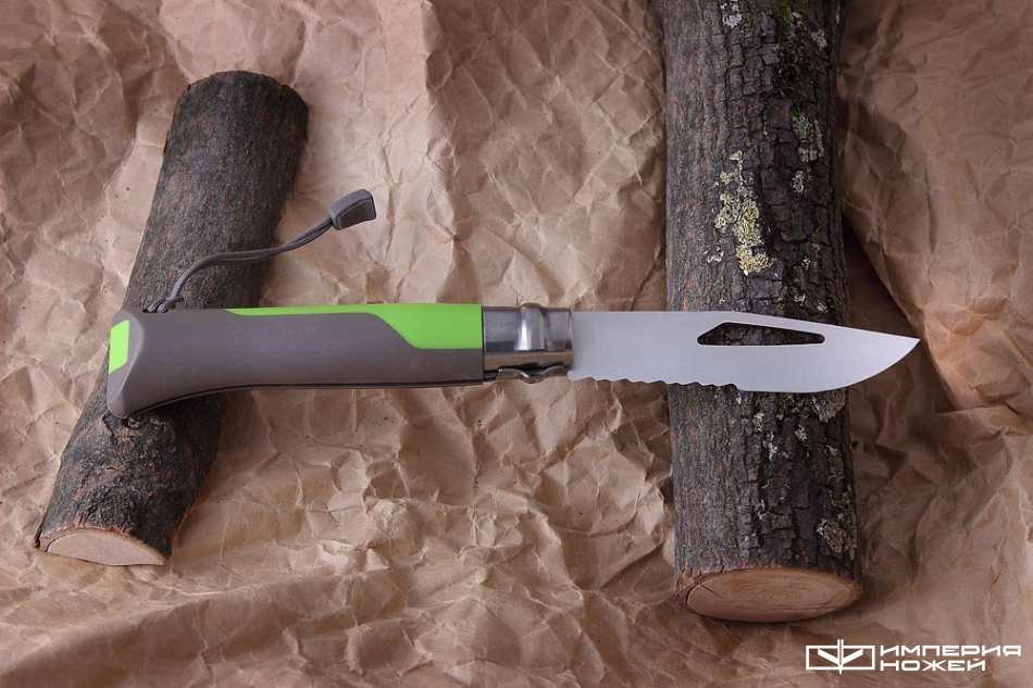 Нож Opinel №8 Outdoor Earth, зеленый – Opinel фото 2