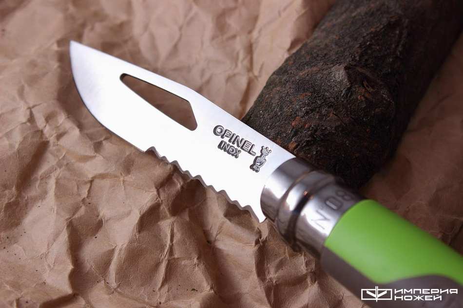 Нож Opinel №8 Outdoor Earth, зеленый – Opinel фото 3