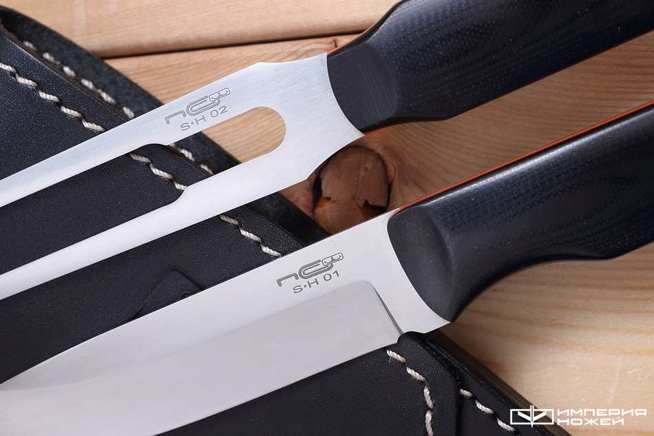 Набор Set Hunting (Нож S-H01, Вилка S-H02) G10 – N.C.Custom фото 3