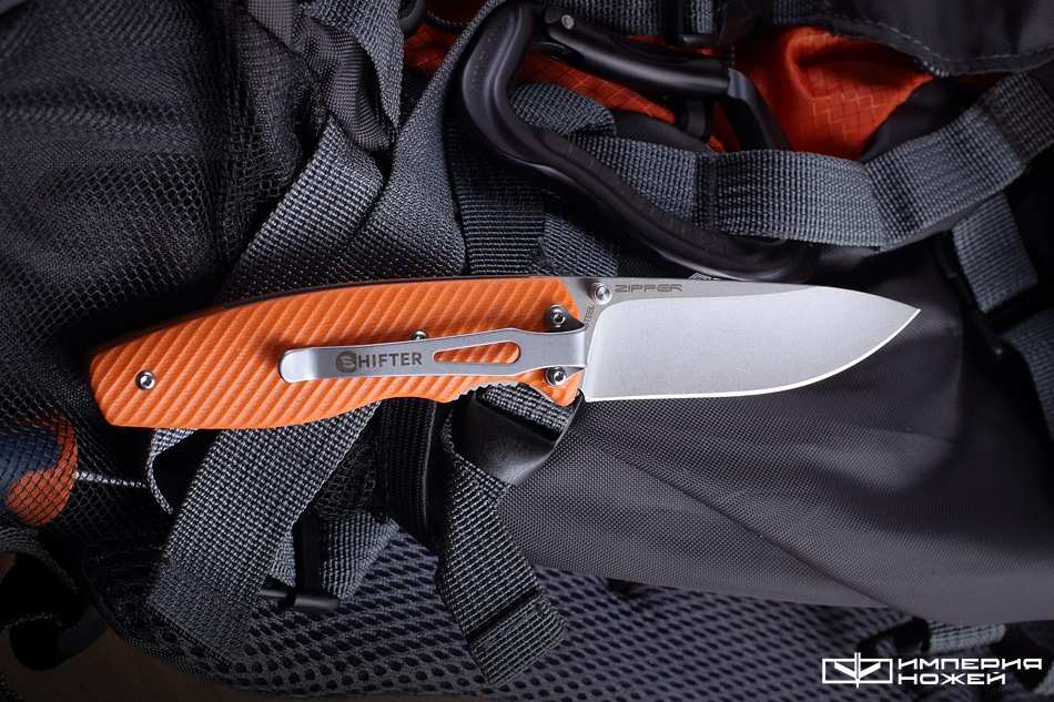 складной нож Zipper Bright Orange – Mr.Blade фото 3
