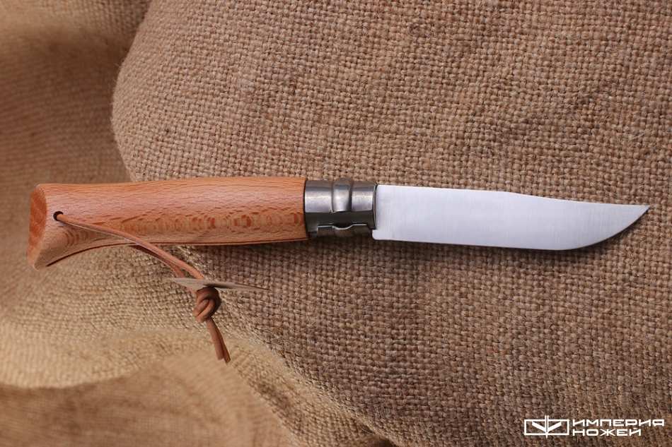 Нож Opinel №8 с кожаным темляком – Opinel фото 2