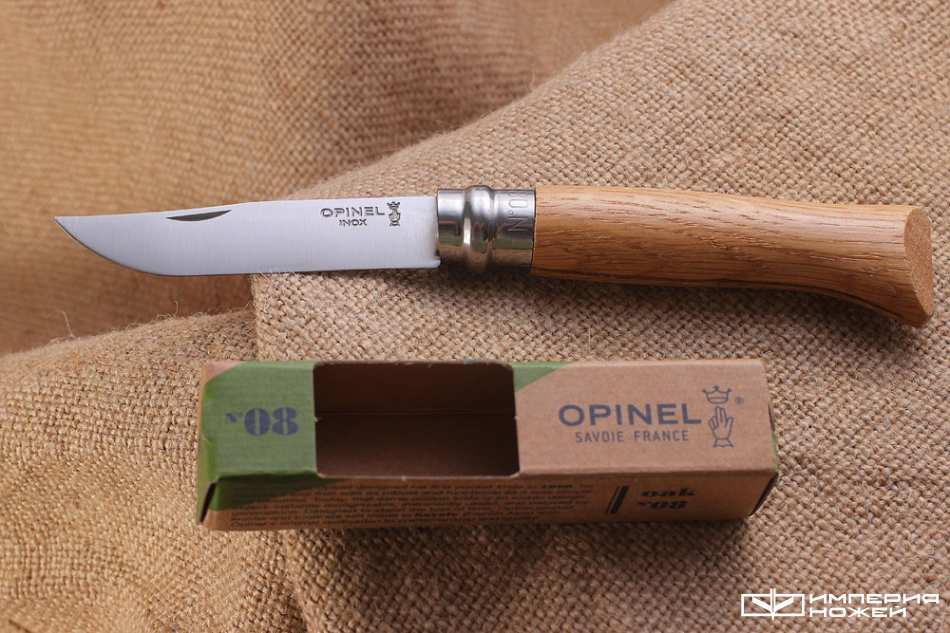 Opinel №8 нержавеющая сталь, дуб, в картонной коробке – Opinel