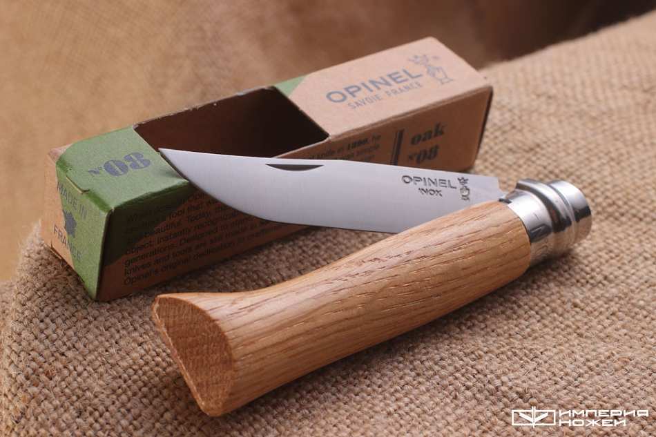 Opinel №8 нержавеющая сталь, дуб, в картонной коробке – Opinel фото 3
