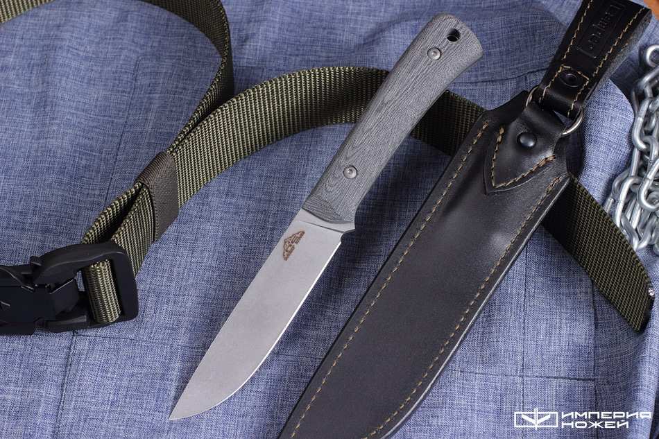 Туристический нож с фиксированным клинком Camper AUS-10 – N.C.Custom фото 4