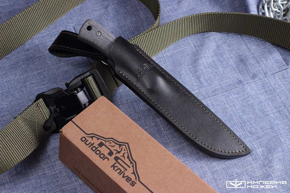 Туристический нож с фиксированным клинком Camper AUS-10 – N.C.Custom фото 5