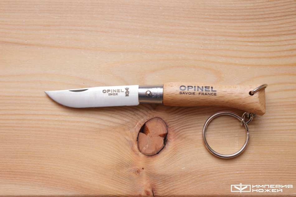 Нож-брелок Opinel №4, нержавеющая сталь, бук – Opinel