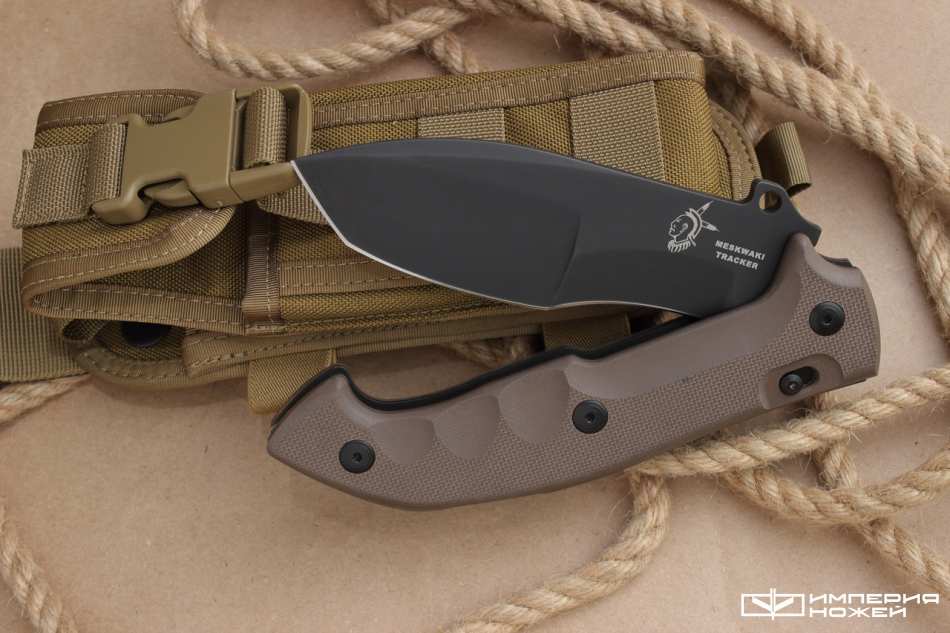 Туристический складной нож Fox FKMD Meskwaki Tracker Black DLC-Coating Blade – Fox фото 4