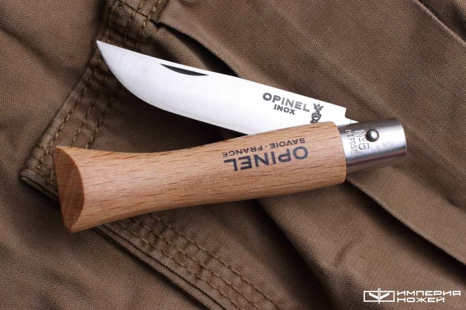 Складной нож Opinel №5, нержавеющая сталь,  бук – Opinel фото 3