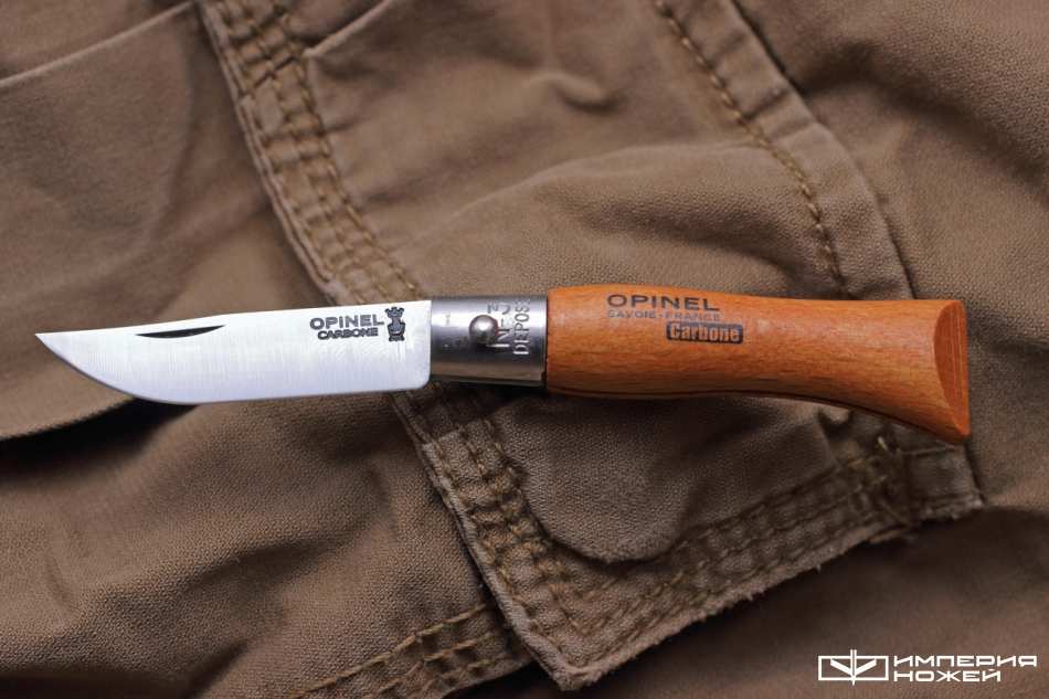 Складной нож Opinel №3, углеродистая сталь, бук – Opinel