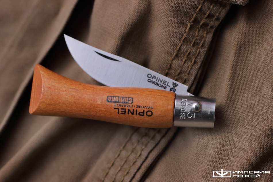 Складной нож Opinel №3, углеродистая сталь, бук – Opinel фото 3