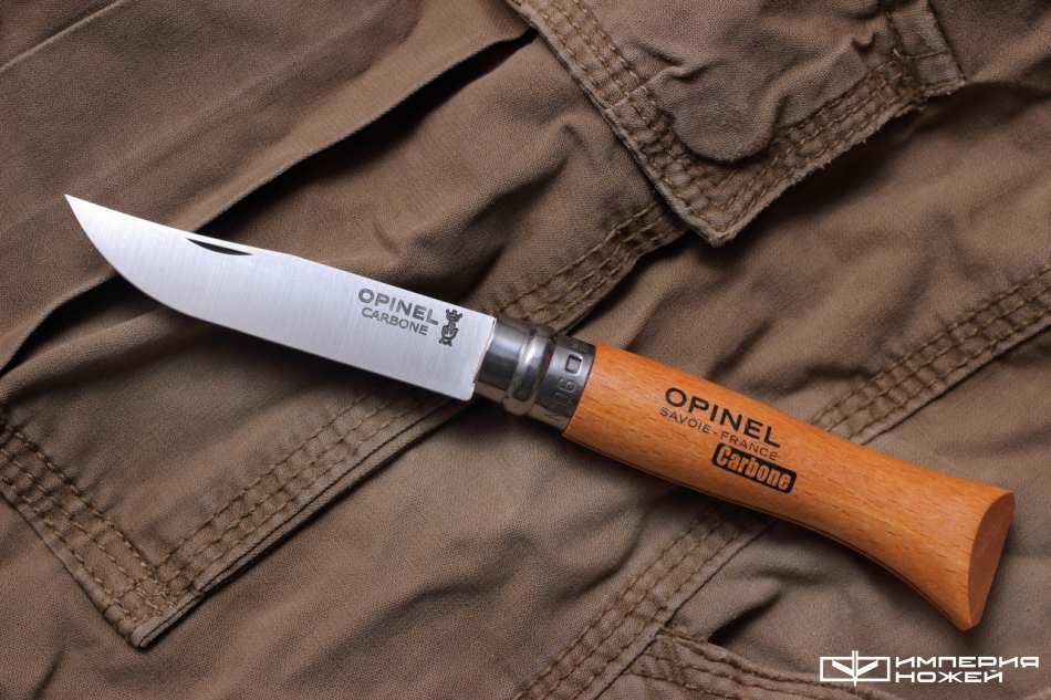 Opinel №6, углеродистая сталь, бука, блистер – Opinel