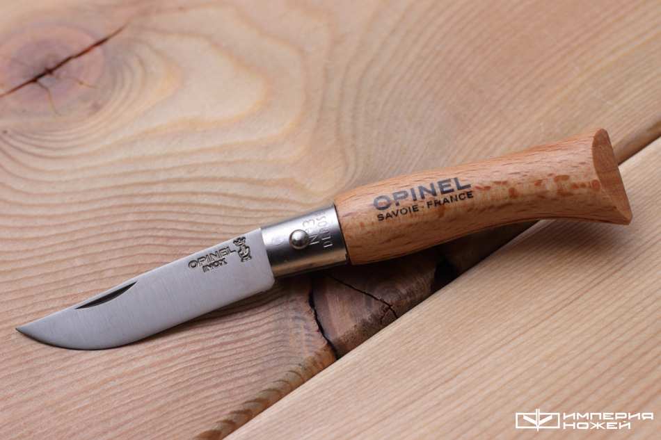 Складной нож Opinel №3, нержавеющая сталь, бук – Opinel