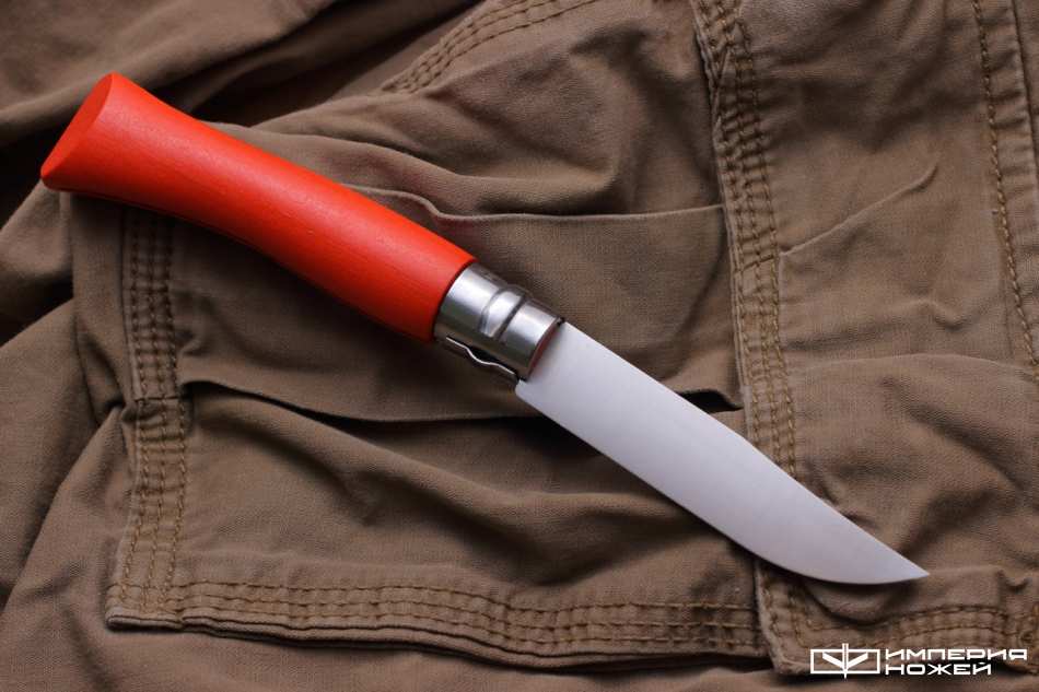 Opinel №7, нержавеющая сталь, оранжевый, блистер – Opinel фото 2