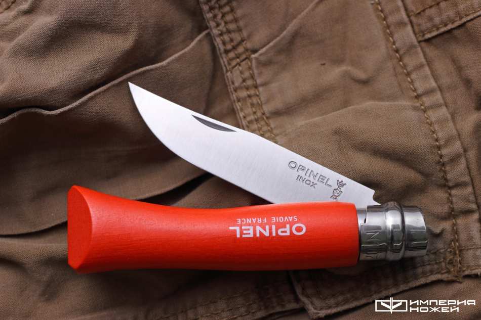 Opinel №7, нержавеющая сталь, оранжевый, блистер – Opinel фото 3