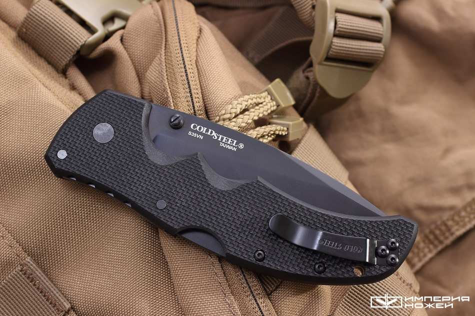 Складной нож Recon 1 Spear Point, Black DLC-Coated Crucible CPM – Cold Steel фото 3