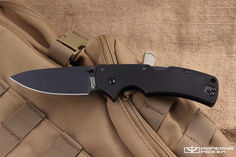 American Lawman, Black DLC-Coated Crucible CPM – Cold Steel