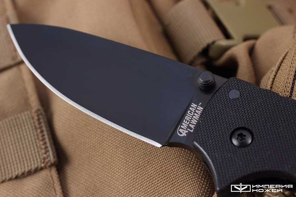 American Lawman, Black DLC-Coated Crucible CPM – Cold Steel фото 2