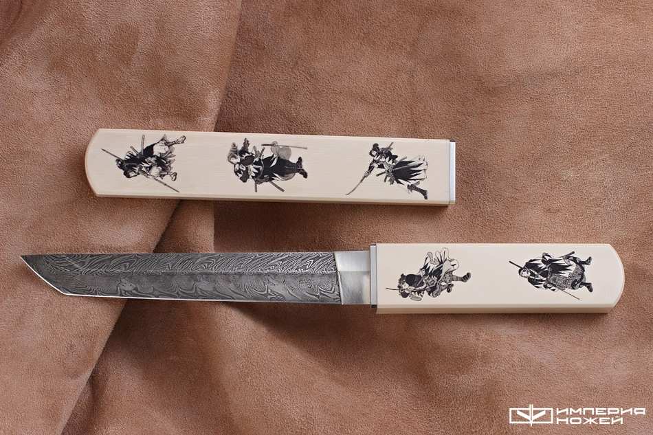 Нож ручной работы Японские мотивы – Северная корона