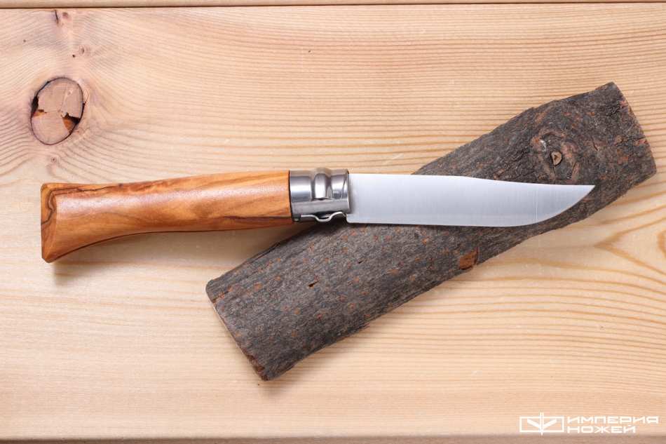 Раскладной нож Opinel №6, нержавеющая сталь, рукоять из оливкового дерева в картонной коробке – Opinel фото 3