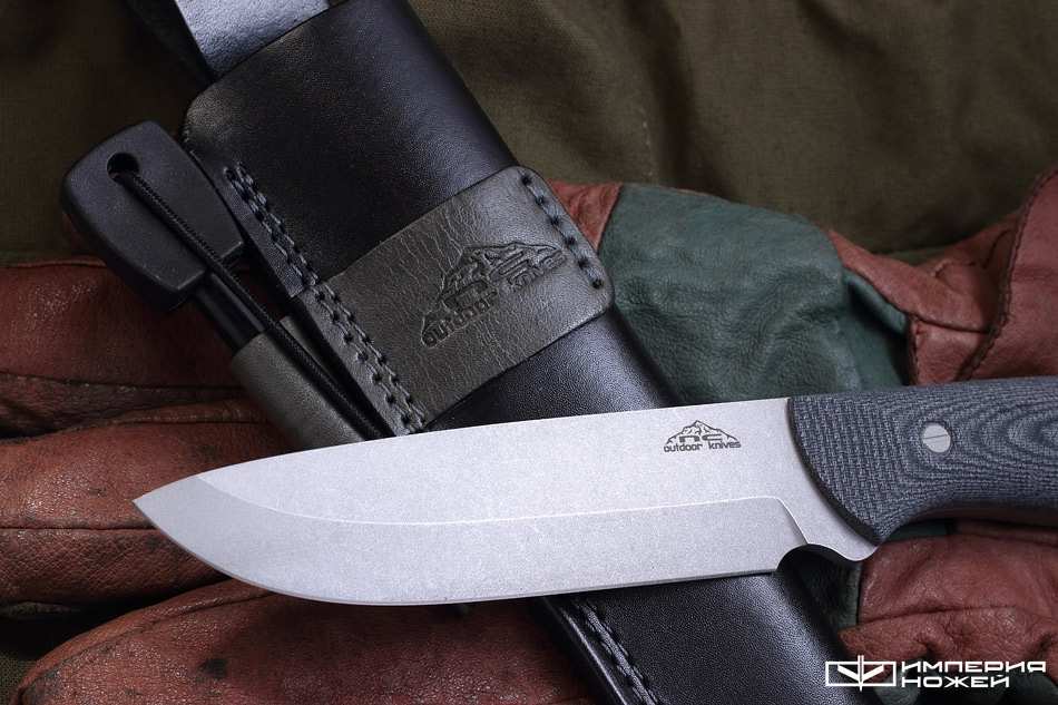 Туристический нож с фиксированным клинком Forester с огнивом – N.C.Custom фото 3