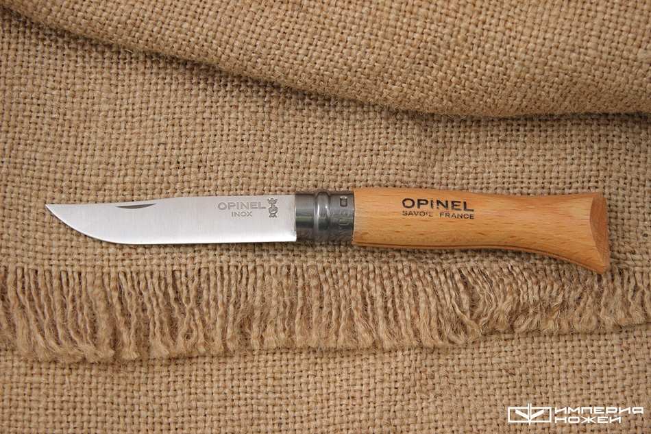 Складной нож Opinel №6, нержавеющая сталь (блистер) – Opinel