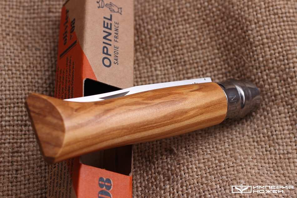 Складной нож Opinel №8, нержавеющая сталь, олива – Opinel фото 4