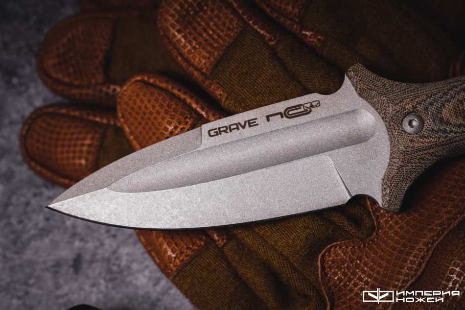 Нож скрытого ношения с фиксированным клинком Grave Micarta – N.C.Custom фото 3
