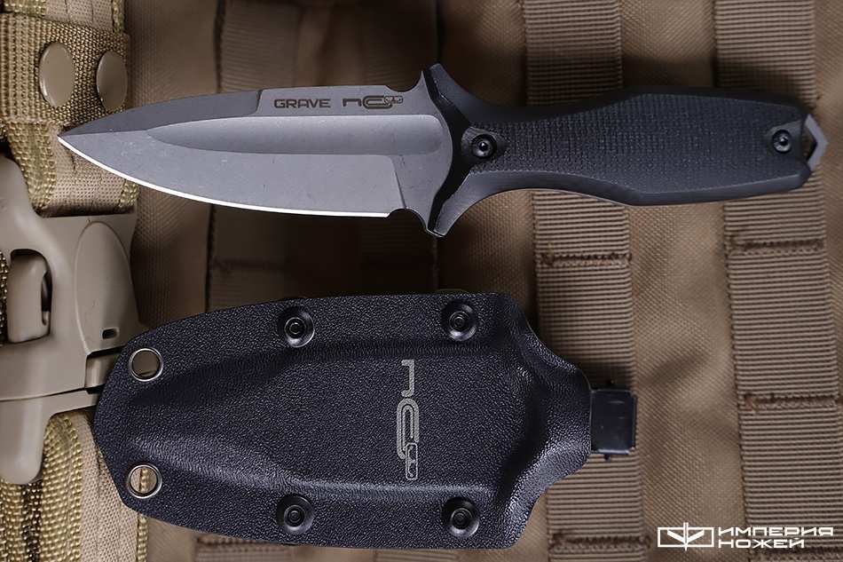 Нож скрытого ношения с фиксированным клинком Grave G10 – N.C.Custom