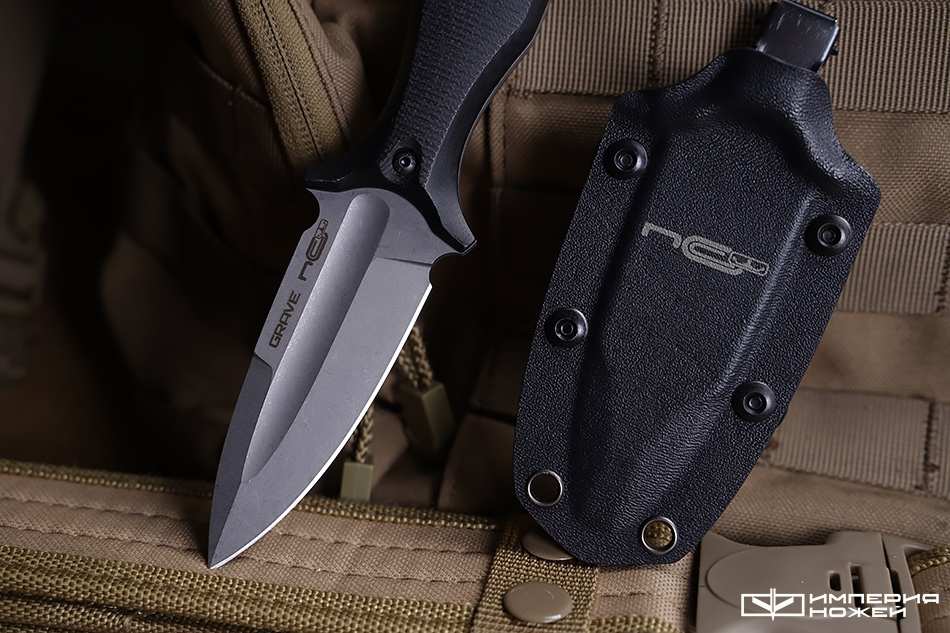 Нож скрытого ношения с фиксированным клинком Grave G10 – N.C.Custom фото 4