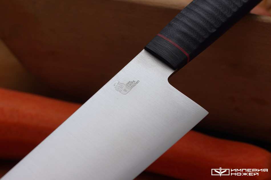 Нож кухонный CH160F Черный – Owl Knife фото 2