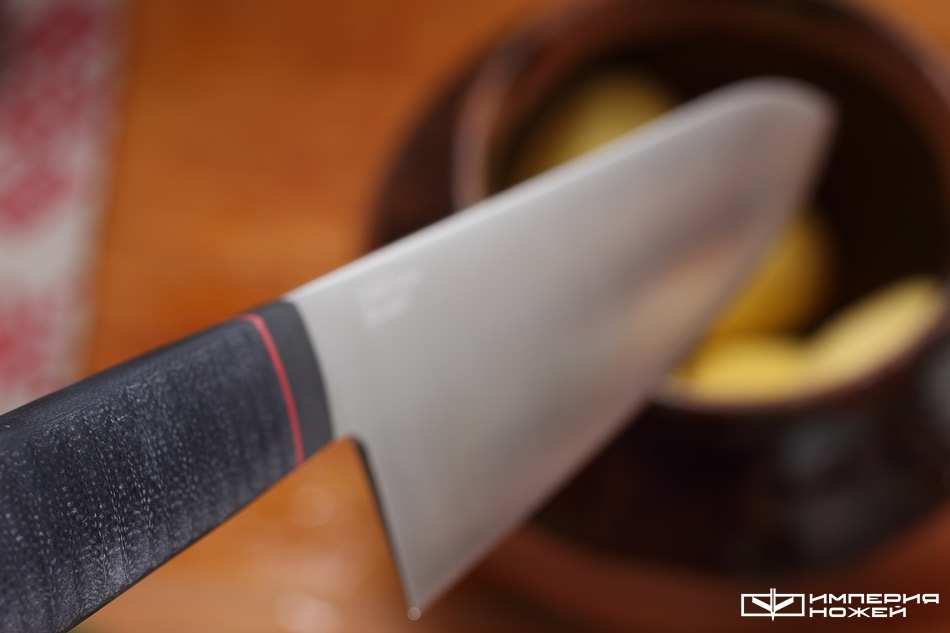 Нож кухонный CH160F Черный – Owl Knife фото 5